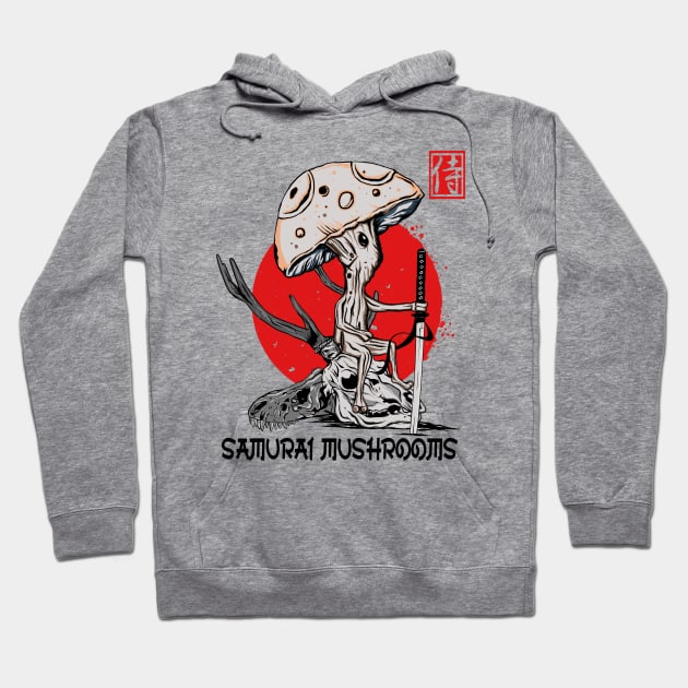 Samurai Mushroom Hoodie by pilipsjanuariusDesign